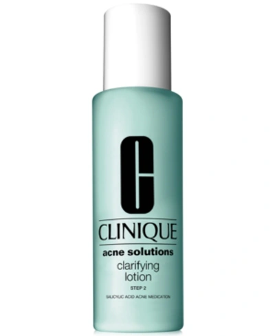 CLINIQUE ACNE SOLUTIONS CLARIFYING FACE LOTION, 6.7 OZ.