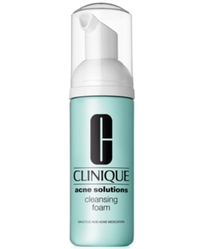 CLINIQUE ACNE SOLUTIONS CLEANSING FOAM FACE WASH, 4.2 OZ.