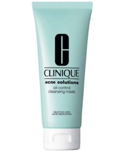 CLINIQUE ACNE SOLUTIONS OIL-CONTROL CLEANSING MASK, 3.4 OZ.