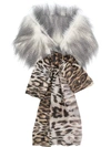Liska Collar And Tie Scarf In Grey