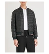 MONCLER Striped-trim quilted down jacket