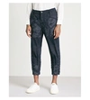 ISSEY MIYAKE Printed relaxed-fit cotton-blend pants