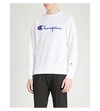 CHAMPION Logo embroidered cotton-jersey sweatshirt