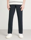 SANDRO SLIM-FIT TAPERED STRETCH-WOOL TROUSERS