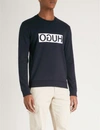 HUGO Reverse Logo cotton-jersey sweatshirt