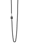 KING BABY ONYX BEAD NECKLACE,K55-5300