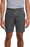 Ag Wanderer Slim Fit Cotton & Linen Shorts In Camo Smoke Grey