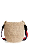 Clare V Pot De Miel Top Handle Straw Basket Bag - Ivory In Cream Woven