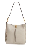Rebecca Minkoff Small Darren Deerskin Leather Feed Bag - Beige In Taupe