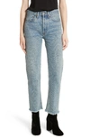 RE/DONE HIGH WAIST STOVE PIPE JEANS,182-3WSTV27