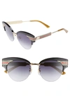 GUCCI 53MM CAT EYE SUNGLASSES,GG0283S00153