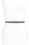 KATE SPADE BOW SKINNY PATENT LEATHER BELT,KS2000464