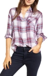 Rails Hunter Plaid Button-down Shirt In Raspberry Coast White