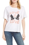 REBECCA MINKOFF LOVE BIRDS LOMBARDO TEE,S18401A11