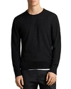 Allsaints Lang Crewneck Wool Sweater In Black