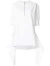 CEDRIC CHARLIER CÉDRIC CHARLIER HEAVY ZIPPED SHIRT - WHITE,A0209392012588097