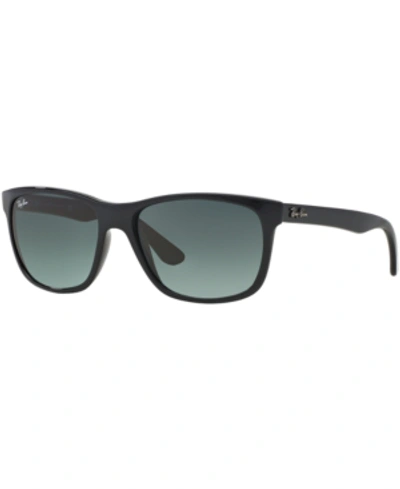 Ray Ban 'wayfarer' 58mm Aviator Sunglasses In Black/ Grey Gradient