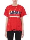 AMIRI OVERSIZE VINTAGE ARMY T-SHIRT,10535516