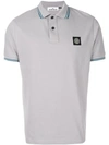 STONE ISLAND logo patch polo shirt,101522S1812750845