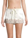 GINIA LACE-TRIMMED SHORTS