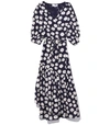 APIECE APART Bougainvillea Wrap Dress in Cypress Print,210000025500