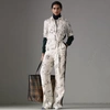 BURBERRY Landmark Print Silk Jumpsuit,40777641