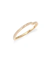 REPOSSI WOMEN'S ANTIFER 18K ROSE GOLD & DIAMOND HEART RING,0400094965330