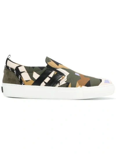 Msgm Camouflage Slip-on Trainers - Multicolour