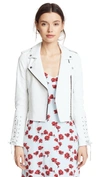 THE MIGHTY COMPANY FLORENCE BIKER CROP JACKET