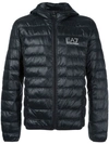 Ea7 Zip Up Jacket In Black
