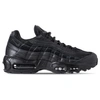 Nike Men's Air Max 95 Premium Running Shoes, Black In Black