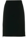 MOSCHINO HIGH WAISTED SIDE ZIP SKIRT,J0109042412736814