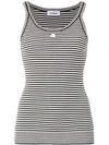 COURRÈGES COURRÈGES STRIPED TANK TOP - BLACK,118ML10M008R12739834