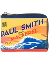 PAUL SMITH MACKEREL PRINT ZIPPED CARDHOLDER,AUXC5303W9571012752317
