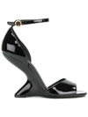 FERRAGAMO SCULPTED HEEL SANDALS,68284812757974