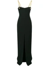 TOM FORD TOM FORD CHAIN STRAPS GOWN - BLACK,AB2109FAX12812641684