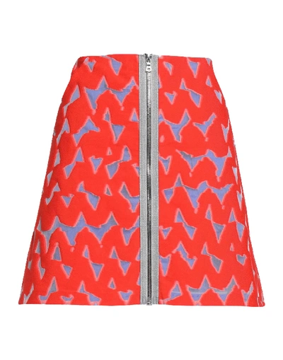Markus Lupfer Knee Length Skirts In Red