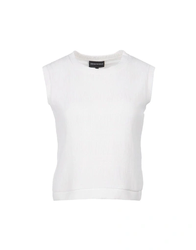 Emporio Armani Tops In White