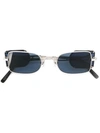 Matsuda Square Shaped Sunglasses In Metallic