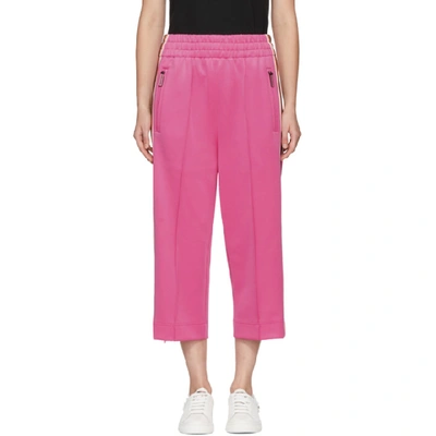 Marc Jacobs Side Stripe Crop Track Pants In Pink