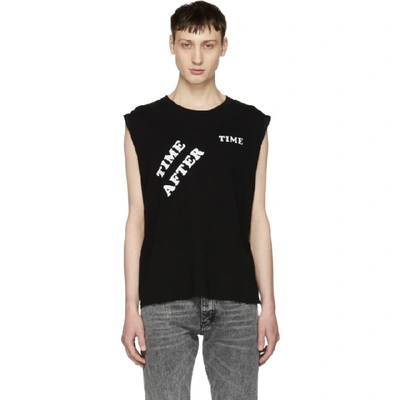 Saint Laurent Sleeveless T-shirt In Black