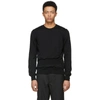 COMME DES GARÇONS SHIRT Black Wool Intarsia Sweater,S26519