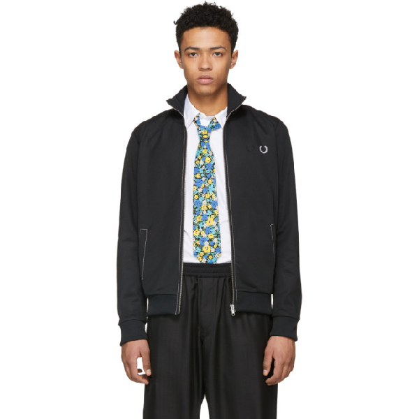 Comme Des Garcons Homme Deux Comme Des Garcons Homme Deux Black Fred Perry Edition Logo Track Jacket Modesens