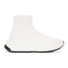 MM6 MAISON MARGIELA MM6 MAISON MARGIELA WHITE SECOND SKIN PLATFORM HIGH-TOP SNEAKERS,S40WS0067 S48744