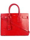 Saint Laurent Crocodile Embossed Sac De Jour Tote
