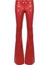ANDREA BOGOSIAN buttoned flared trousers,00270012562239