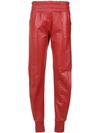 ANDREA BOGOSIAN side slits leather trousers,00268212560559