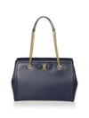 FERRAGAMO Vara Score Melike Leather Tote