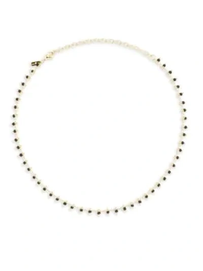 Elizabeth And James Reina Bead Choker In Yellow Gold