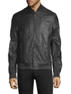 MICHAEL KORS Perforated Leather Bomber Jacket